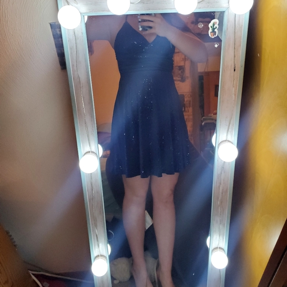 Dark blue dress
